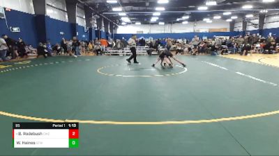 95 lbs Round 1 - Braunson Rodebush, Caldwell Wrestling Club vs Weston Haines, Small Town Wrestling