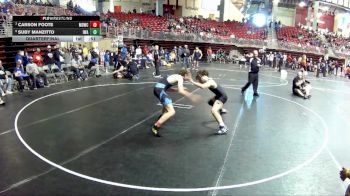 110 lbs Quarterfinal - Carson Foote, Midwest Destroyers Wrestling Club vs Suby Manzitto, IronHawk Wrestling Academy