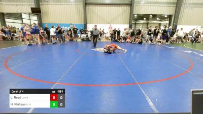 90 lbs Consi Of 4 - Landon Reed, Combat WC vs Hunter Phillips, Blue Wave Barn