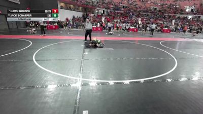 80 lbs Semifinal - Jack Schaefer, Laconia Wrestling Club vs Hawk Nolden, Pardeeville Boys Club Youth Wrestling