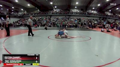 125 lbs Cons. Round 5 - Peyton Chainey, Nixa Youth Wrestling-AAA  vs Trey Donaldson, Victory Wrestling-AAA