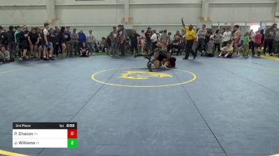E-153 lbs 3rd Place - Peter Chacon, PA vs Jay`Den Williams, MI