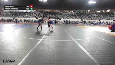 Round Of 16 - Andrea Cox, Hennessey Jr High Girls vs Brooklyn Jones, Husky Wrestling Club