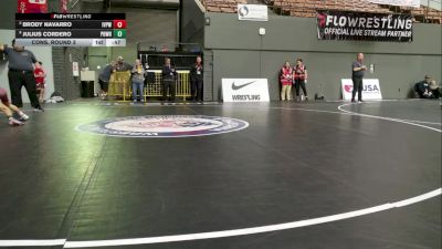 Schoolboys - 88 lbs Cons. Round 3 - Julius Cordero, Poway Wrestling vs Brody Navarro, Imperial Valley Panthers Wrestling
