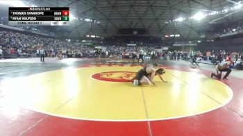 Boys 3A 285 lbs Cons. Round 7 - Ryan Sulpizio, University vs Thomas Stanhope, White River