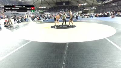 Boys 1A 165 lbs Semifinal - Jance Novak, Cashmere vs Wyatt Freeman, Mount Baker