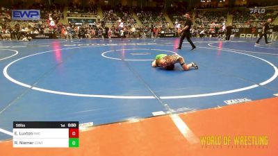 58 lbs Quarterfinal - Everett Luxton, Bartlesville Wrestling Club vs Ronan Niemer, Contender Wrestling Academy