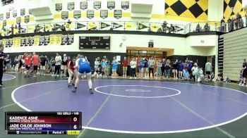 148 lbs Round 2 - Kadence Ashe, Midwest Xtreme Wrestling vs Jade Chloe Johnson, Western Wrestling Club