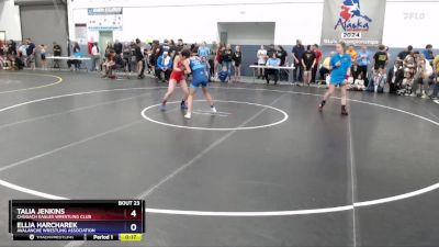 106 lbs Round 1 - Ellia Harcharek, Avalanche Wrestling Association vs Talia Jenkins, Chugach Eagles Wrestling Club