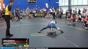 50 lbs Finals (8 Team) - John Petrovcik, Backyard Brawlers vs Spencer Mattson, Funky Fire