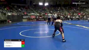 105 lbs Prelims - Kiel Matheny, Claremore Youth Wrestling vs James Curoso, Red Wave Wrestling
