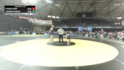 Boys 1B/2B 285 5th Place Match - Ryder Jared, Asotin vs Kenneth Daman, Forks