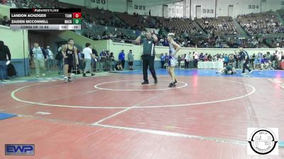 120 lbs Consi Of 16 #2 - Landon Achziger, Team Choctaw vs Zaiden McConnell, MacArthur Wrestling