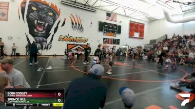 62-70 lbs Round 3 - Bodi Cooley, Powell Wrestling Club vs Spence Hill, Cody Wrestling Club