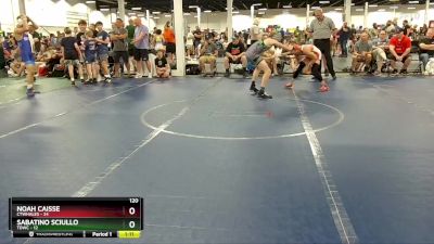 120 lbs Round 1 (4 Team) - Noah Caisse, CTWHALES vs Sabatino Sciullo, TDWC