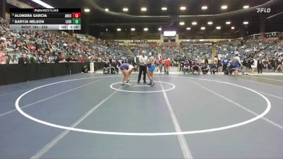 235 lbs Quarterfinal - Saryja Nelson, Leavenworth HS vs Alondra Garcia, Arkansas City Hs