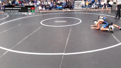 97-103 lbs Round 1 - K`hari Martinez, Lincoln Southwest vs Cristian Verduzco, Kearney