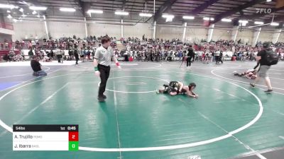 54 lbs Semifinal - Aurelius Trujillo, Pomona Elite vs Josiah Ibarra, Badlands WC