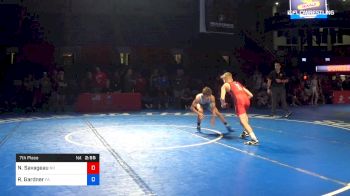 100 lbs 7th Place - Noah Savageau, North Dakota vs Robert Gardner, Pennsylvania