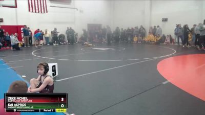 53-58 lbs Quarterfinal - Zeke McNeil, Carmel USA Wrestling vs Kai Aspros, Hobart Wrestling Club