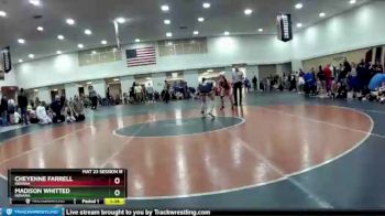 122 lbs Semifinal - Madison Whitted, Indiana vs Cheyenne Farrell, Indiana