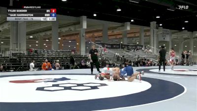 75 lbs Champ. Round 2 - Tyler Soeder, Seasons Freestyle Club vs Sam Harrington, Bad Karma Wrestling Club