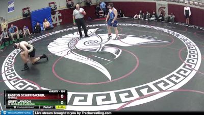 190 lbs Quarterfinal - Easton Schiffmacher,, Foothill vs Griff Lawson, El Dorado HS (Placentia)