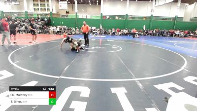 170 lbs Round Of 32 - Christopher Maloney, Benedictine vs Tray Bilyou, Fdr Hyde Park