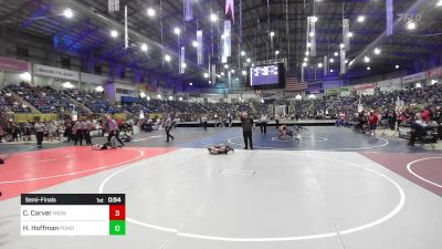 57 lbs Semifinal - Case Carver, Midway Wrestling Club vs Harold Hoffman, Pomona Elite