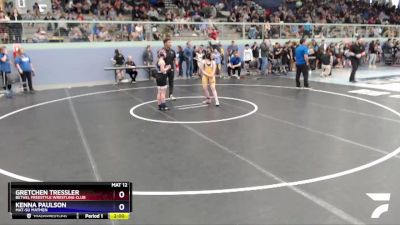 100 lbs Final - Kenna Paulson, Mat-Su Matmen vs Gretchen Tressler, Bethel Freestyle Wrestling Club