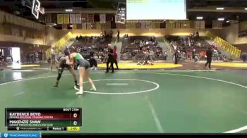 127 lbs 3rd Place Match - Kaydence Boyd, NexGen Regional Training Center vs Makenzie Shaw, Swamp Monsters Wrestling Club