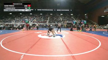 130 lbs Champ. Round 1 - Saige Theule, Kemmerer vs Carlee Roth, Thunder Basin High School