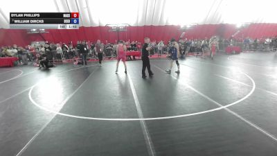 120 lbs Cons. Sub-rd Of 16 - Dylan Phillips, Massa vs William Dircks, Scoring Edge