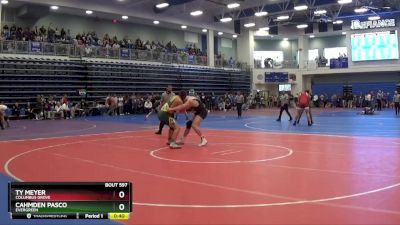 215 lbs Cons. Round 4 - Ty Meyer, Columbus Grove vs Cahmden Pasco, Evergreen