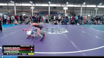 110 lbs Cons. Round 7 - Blakeley Hewlett, Mountain View Middle School vs Conner Spaletta, Sublime Wrestling Academy