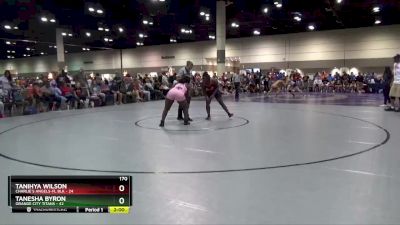 170 lbs Round 5 (8 Team) - Tanihya Wilson, Charlie`s Angels-FL Blk vs Tanesha Byron, Orange City Titans