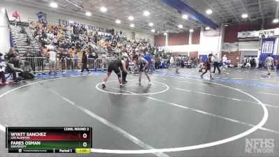 215 lbs Cons. Round 2 - Fares Osman, University vs Wyatt Sanchez, Los Alamitos