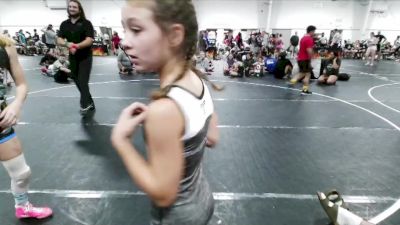 84 lbs Round 2 (3 Team) - Makenna McMahon, AR-15 vs Hallie Burgess, Level Up Wrestling Center