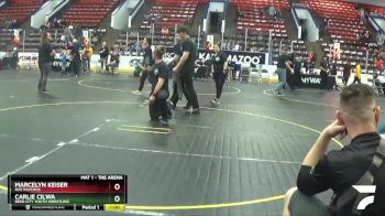 43 lbs 1st Place Match - Carlie Cilwa, Reed City Youth Wrestling vs Marcelyn Keiser, Mat Psychos