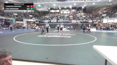 100 lbs Champ. Round 1 - Carolina Northup, Stockton HS vs Asia Montague, Hoyt-Rolyal Valley Hs