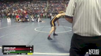 2A 132 lbs Quarterfinal - Caleb Deaton, Lincolnton vs Jensen Miller, Southwest Onslow