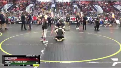 114 lbs Champ. Round 1 - Preston Montgomery, The Sting vs Carter Rose, Kenowa Hills WC