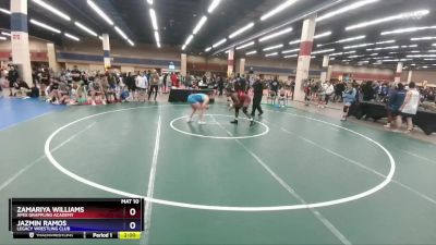 170 lbs Quarterfinal - Zamariya Williams, Apex Grappling Academy vs Jazmin Ramos, Legacy Wrestling Club