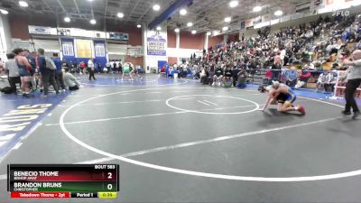 106 lbs Cons. Round 2 - Benecio Thome, Bishop Amat vs BRANDON BRUNS, Christopher