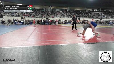 105 lbs Consi Of 8 #2 - Charley Novosad, Bixby JH Girls vs OLIVIA WILLIAMS, MARLOW OUTLAWS JH