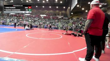 52 lbs Champ. Round 1 - Keaton Hammonds, Panther Youth Wrestling-CPR vs Cruz Hardin, Fayetteville Wild Hog Wrestling