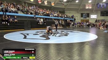 235 lbs Quarterfinal - Josie Panos, Mount Vernon vs Emma Slifer, South Tama