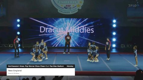 New England - Dracut Middies [2024 Northeastern Mass. Pop Warner Show Cheer 2 Jr. Pee Wee Medium Monday] 2024 Pop Warner National Cheer & Dance Championship