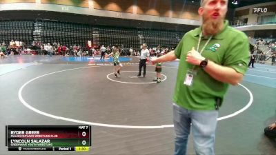 75-83 lbs Round 3 - Ryder Greer, Fallon Outlaws Wrestling Club vs Lyncoln Salazar, Greenwave Youth Wrestling