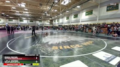 60 lbs Quarterfinal - Layla Savaria, Heights Wrestling Club vs Emma Frickel, Stillwater Wrestling Club